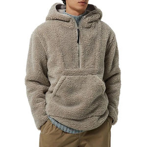 Online <b>Sherpa</b> 100% Cotton <b>Jacket</b> Embroidered Winter Windbreaker Polar Fleece Hoodies <b>Sherpa</b> Fleece Men's hoodies - Product Image 1