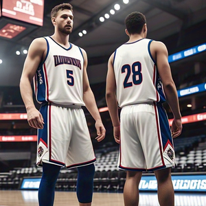 Ensembles d'uniformes de basketball et de football unisexes respirants, vêtements de sport d'été sans manches, y compris gilet et short imprimés, anti-UV, séchage rapide - Product Image 5