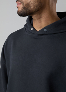 Sudadera con capucha de gran tamaño personalizada para hombre, ropa de calle de 100% algodón de peso pesado, Sudadera con capucha lisa, sudaderas con capucha de gran tamaño en blanco - Product Image 3