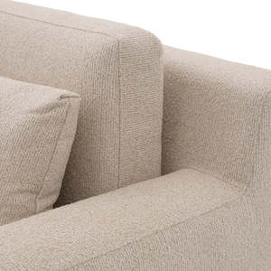Sofá Seccional Extensible de Microfibra Palmer Beige, Forma Cuadrada, Juego de Muebles para el Hogar Manhattan, para Uso en Apartamentos - Product Image 6
