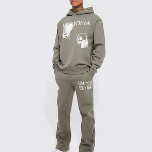 Chándales OEM de alta calidad con logotipo personalizado de ropa de calle para hombre, chándal estampado 2025 - Product Image 1