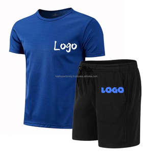 Conjuntos de Camisetas para Eventos, Diseño de Logotipo Personalizado, 50% Algodón, 50% Poliéster, Camisetas de Cuello Redondo y Conjuntos de Pantalones Cortos - Product Image 5