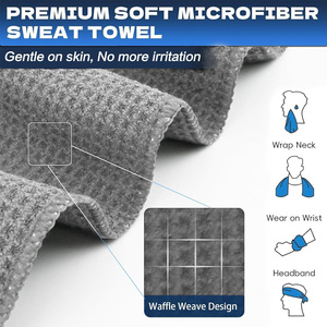 Toalla de gimnasio ligera, absorbente de sudor de secado rápido, microfibra duradera, entrenamiento deportivo, ejercicio, toalla de entrenamiento para correr - Product Image 5