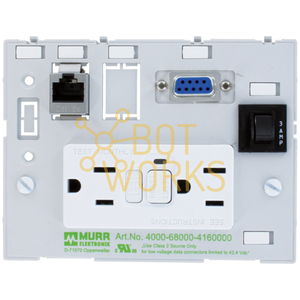 เต้ารับติดผนัง Murrelektronik รุ่นใหม่ 4000-68000-4160000 พลาสติก 2 ช่องเสียบไฟ AC - Product Image 1