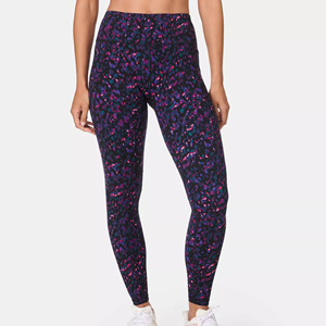 Leggings de yoga unisexes pour femmes, taille haute, haute compression, respirants, antibactériens, sans couture, impression personnalisée, impression par transfert thermique - Product Image 2