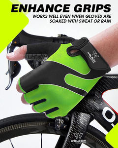 Gants d'entraînement en silicone sans doigts de haute qualité pour l'entraînement physique Gants de gymnastique d'haltérophilie-Fabriqués au Pakistan Unisexe. - Product Image 3