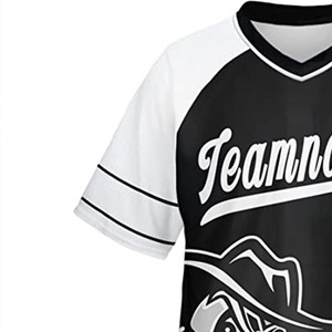 Venta al por mayor de sublimación Plain Blank Baseball Jersey Camiseta de béisbol para hombre Venta caliente a un precio barato - Product Image 5