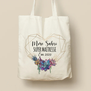 Bolso de mano de punto estampado personalizado de algodón ecológico, bolso de compras reutilizable de lona con logotipo personalizable para regalo y promoción de BD - Product Image 3