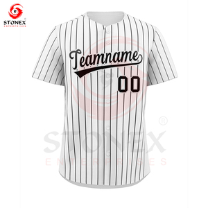 Camisetas de Béisbol Sublimadas Personalizadas de Alta Calidad para Hombre, Unisex, Bordadas, Transpirables, de Secado Rápido, Cuello en V, Tallas Grandes - Product Image 1