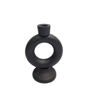 Set Of 2 <b>Candle</b> Stand Matt Black Color <b>Small</b> Size <b>Candle</b> Stick Holder And Stand For Home And Christmas Decor - Product Image 1