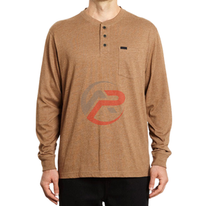 เสื้อเชิ้ตผ้าฝ้ายแขนยาวสำหรับผู้ชาย, เสื้อผ้าฝ้ายโพลีเอสเตอร์ระบายอากาศได้ดี - Product Image 5