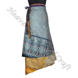 กระโปรงผ้าไหมสไตล์วินเทจใหม่กระโปรงมายากลอินเดียสำหรับเด็กผู้หญิงกระโปรงผ้าไหมวิเศษแบบเปลี่ยนได้38นิ้ว - Product Image 2