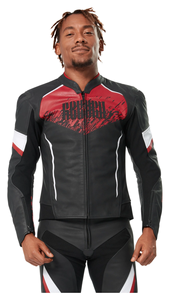 Chaqueta de Motociclismo Profesional para Hombre, de Cuero Vacuno Genuino, con Protección de Nivel 2 CE y Soporte para la Espalda - Product Image 1