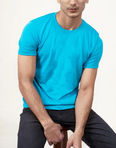 Camiseta de algodón 100% de alta calidad para hombre, Camiseta holgada con logotipos bordados o serigrafiados personalizados, camiseta transpirable para hombre - Product Image 6