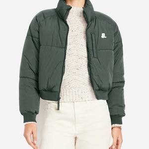 Chaqueta Acolchada de Moda para Mujer, Corte Regular, para Invierno, Tejido de Alta Calidad, Precio Económico, Cuello Alto - Product Image 1