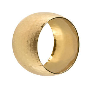 Anneau de serviette en métal rond martelé fait à la main porte-anneau de serviette décoratif de table meilleure qualité à un prix raisonnable - Product Image 6