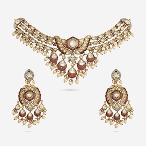 Kundan Wedding <b>Necklace</b> Elegant & Dazzling - Product Image 1