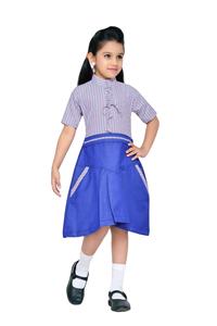 Alta calidad amarillo delantal vestido Premium al por mayor conjuntos de uniformes escolares para niñas estudiante Tops - Product Image 5