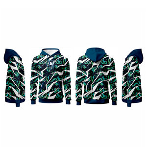 เสื้อฮู้ดพิมพ์ลายซับลิเมชันสำหรับผู้ชายเสื้อมีฮู้ดออกแบบใหม่ไซส์พิเศษ - Product Image 2