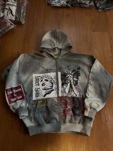 Logo personnalisé 3d Puff Printing Graphic Hoodies Sweats à capuche pour femmes Streetwear de haute qualité Drop Shoulder Oversized Pullover Sweatshirt Femmes - Product Image 4