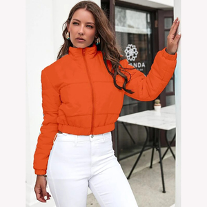 Top des produits tendances de qualité supérieure Design personnalisé hiver chaud respirant manches longues fermeture éclair femmes veste à bulles - Product Image 1