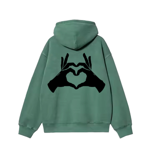 Customized Acid Wash Hoodies Pullover Streetwear Heavyweight Acid Washed Hoodies With <b>Screen</b> Printed Logo Design - Product Image 4