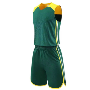 Uniforme de basket-ball pour hommes maillot réversible respirant séchage rapide grande taille impression par transfert de chaleur personnalisée 100% Polyester nouveau - Product Image 3