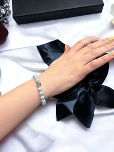 DAFNI สร้อยข้อมือหินคริสตัลประดับลูกปัดยืดหยุ่น ทำด้วยมือ ของขวัญสำหรับทุกเพศในวันแม่ วันวาเลนไทน์ หมายเลขรุ่น 44 - Product Image 1