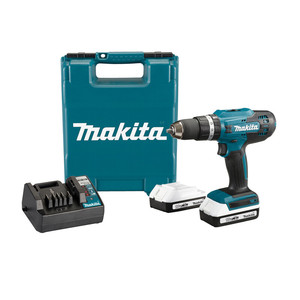 Makita Trapano a Batteria con 2 Batterie 18V Li-ion HP457DWE - Product Image 1