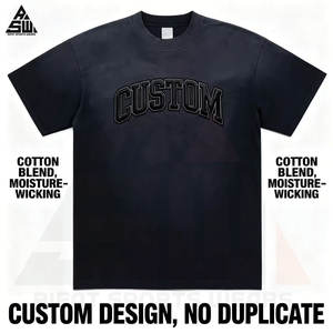 Haute Qualité 100% Coton Coupe Classique 280 g/m² Imprimé DGT Doublure Polaire Écologique Style Urbain Personnalisé Unisexe Lavé - Product Image 2