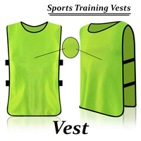 Bavettes de football imprimées avec logo personnalisé, bavoirs d'entraînement d'équipe sportive, vêtements de sport d'entraînement de football, gilets, bavoirs, maillots de football