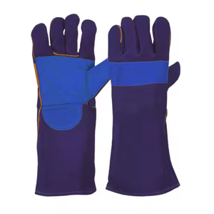 Gants de soudage en cuir de vachette renforcé Protection des mains de sécurité industrielle à usage intensif Vêtements de sécurité réfléchissants - Product Image 2