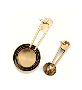 Cuillère à mesurer en laiton Scoop Artisanat Mini Double poignée avec la meilleure qualité avec des cadeaux en laiton fini mat et utilisation de la cuisine - Product Image 6