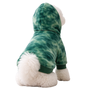 Sudadera con Capucha para Perro de Terciopelo Verde Esmeralda, Suave y Afelpada, Cálida y Cómoda para Invierno, para Perros Pequeños y Medianos - Product Image 2