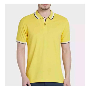 Camiseta para hombre 100% algodón, manga corta, tejido de punto, logotipo personalizado e impresión, tela transpirable, polo para hombre - Product Image 1