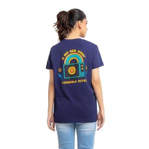 Camiseta directa de fábrica para mujer, camiseta para mujer con el logotipo de tu marca, camiseta de verano con cuello redondo, camiseta estampada para mujer, camiseta en blanco - Product Image 4