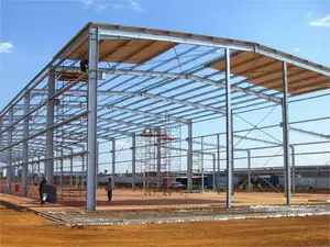 Armazéns modulares de construção pré-fabricados para parafusos de longo alcance, estrutura de espaço fácil de instalar