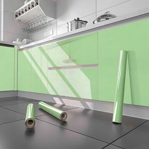 Adsorción de sonido sin aire, color sólido suave, autoadhesivo, película decorativa de PVC, parte trasera pegada, lámina de vinilo de color puro para muebles - Product Image 4