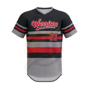 Maillot de Baseball avec motif solide, Logo personnalisé et étiquette sur pied, vente en gros, - Product Image 6