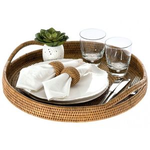 Bandeja de mimbre de la mejor calidad, vendedor superior de Alibaba, bandeja organizadora de hogar y cocina al por mayor hecha en India - Product Image 2
