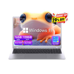 20% de réduction, ordinateur portable professionnel 15,6 pouces, processeur Intel Quad Core, 16 Go de RAM, 128 Go de SSD + HDD, AMD Ryzen 9, Windows 10, prise US, neuf - Product Image 1