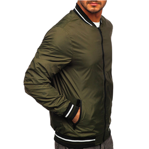 Chaqueta Bomber Casual de Satén para Hombre, Nueva Llegada, Alta Calidad, Duradera, Invierno, Bordado Frontal, Reversible, Secado Rápido, Precio al por Mayor - Product Image 3
