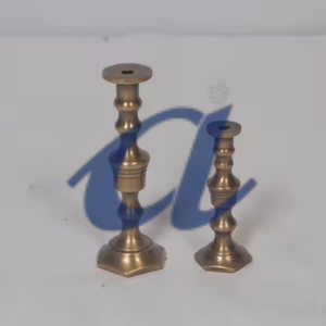 Portavelas de estilo vintage con acabado dorado de diseño único a la venta por exportadores - Product Image 2