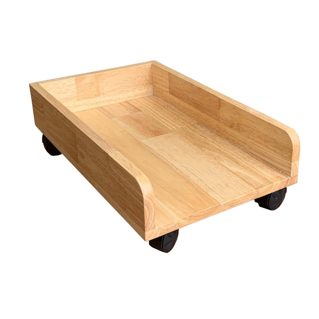 KCPU68004-Square Wooden CPU Monitor Stand 50x30cm Computer Accessory for Desktop Use in Stock