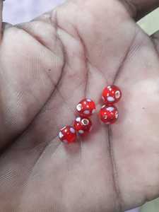 Cuentas de vidrio de lunares hechas a medida, tamaño mini de 4 mm en adelante, ideal para reventa por almacenes de cuentas en color azul - Product Image 2