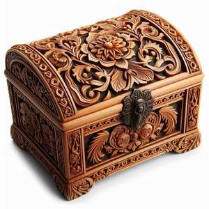 Boîtes de rangement avec logo personnalisé d'usine, meilleures ventes Vente en gros professionnelle d'emballages cadeaux en bois pour bijoux dans différents styles - Product Image 6