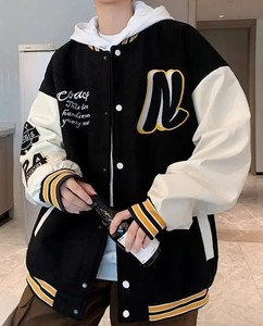 Premium 3D Broderie En Gros Letterman Veste Personnaliser Varsity Veste Fabricant Nouveau Élégant Hommes Veste D'hiver - Product Image 5