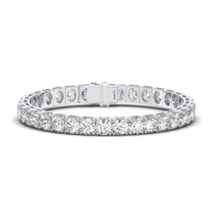 21.00 Carat Moissanite E-F/VVS Round Tennis Bracelet en Argent Sterling pour Elle Diamants Bracelets & Bangles - Product Image 3