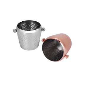 Support de seau à glace en argent pour bouteille taille et forme personnalisées seau à glaçons en métal de conception unique pour la fête de mariage - Product Image 5
