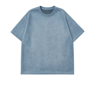 T-shirt vintage lourd lavé à l'acide du fabricant de haute qualité en coton personnalisé tricoté respirant court Logo personnalisé pour - Product Image 2